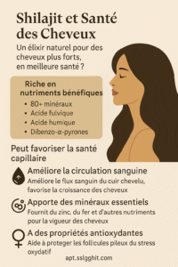 effet du shilajit sur les cheveux
