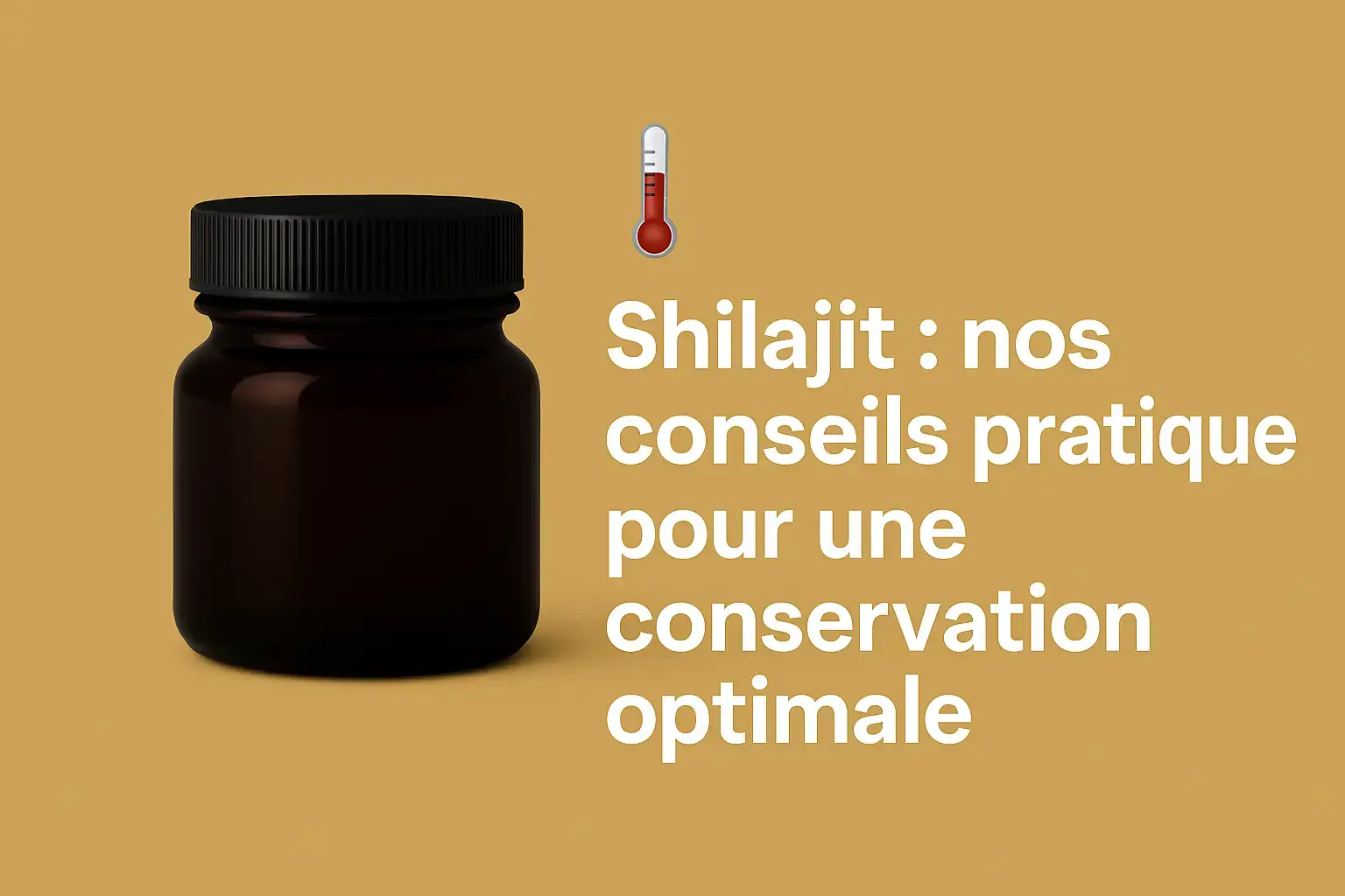 conservation du shilajit