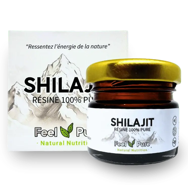 pot de résine de shilajit de la marque feel pure