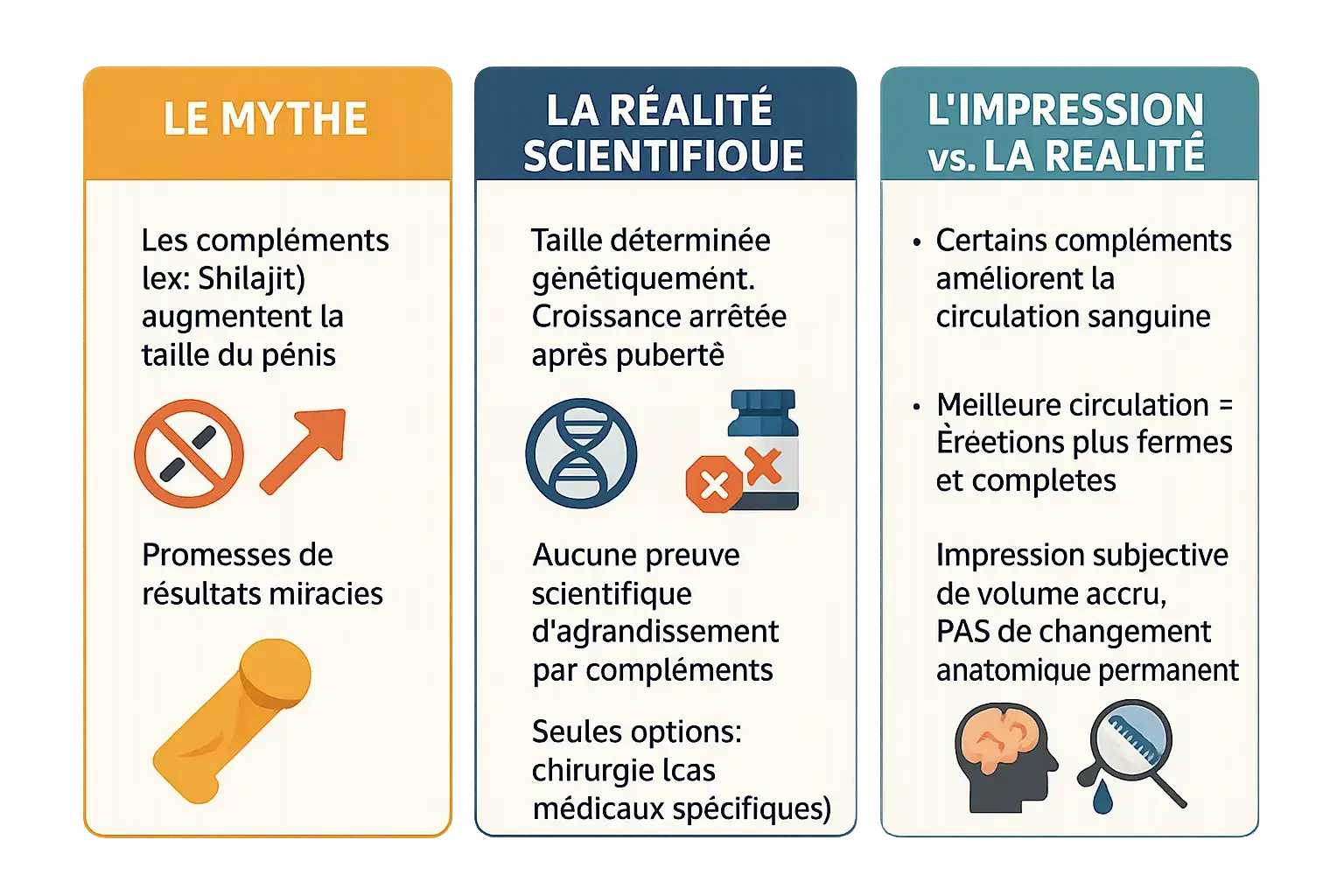 Mythes vs réalité : agrandissement du pénis