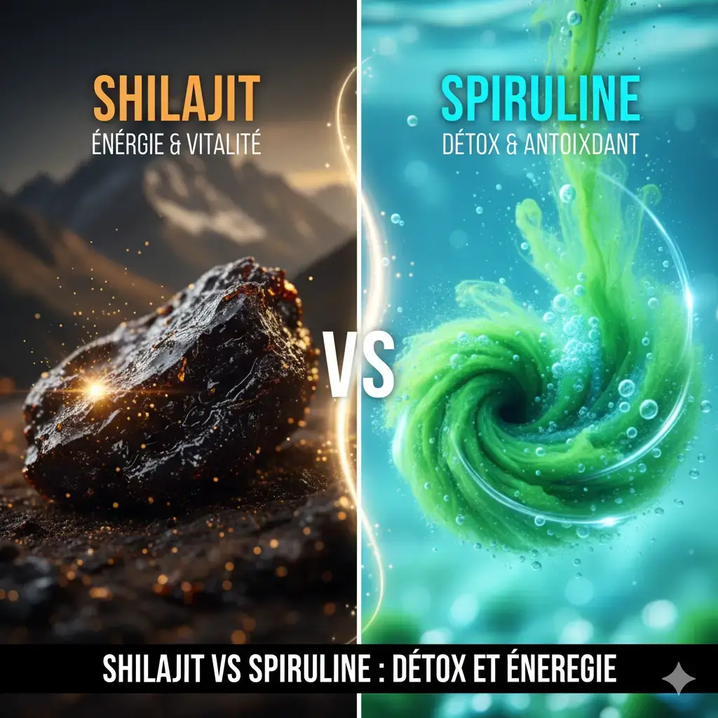 spiruline vs shilajit